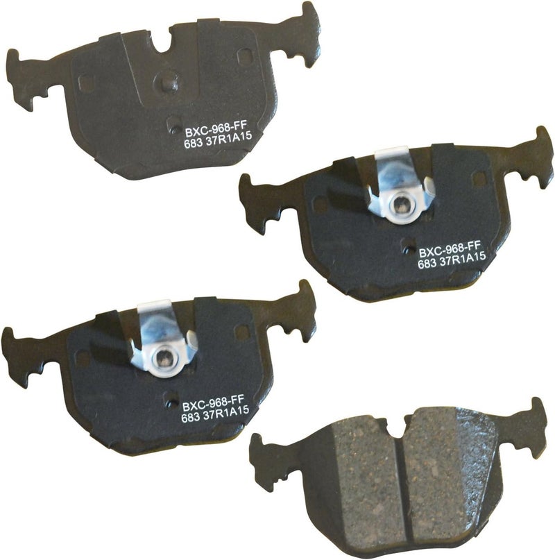 Bendix Premium SBC683 Ceramic Rear Brake Pads for Select Models Bentley Arnage, BMW 330Ci, 330i, 330xi, 525i, 740i, 740iL, 750iL, 840Ci, 850Ci, 850CSi, 850i, M3, M5, X3, X5, Z4, Z8, Land Rover Range - Image 1